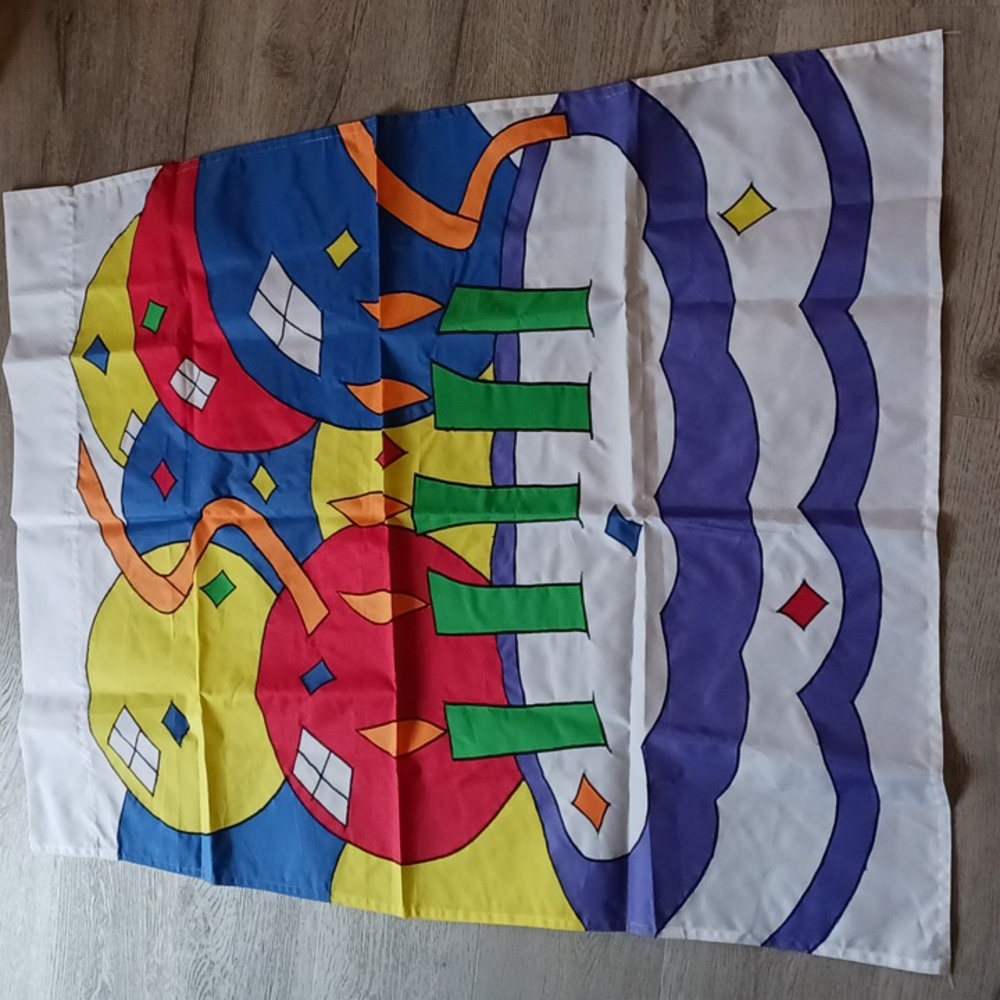 Large Nylon 28"x40" Happy Birthday Garden Flag Banner